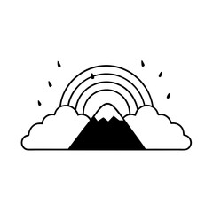 vector illustration of a cloud