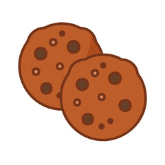  Crispy Chocolate Chip Cookie Illustration