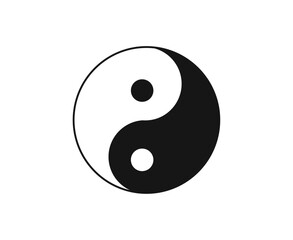 Yin and Yang icon. Vector Illustration