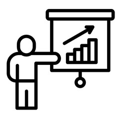 Business Presentation  Icon Element For Design	