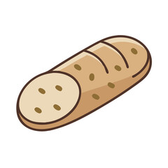  Ciabatta Bread Fresh Bakery Icon