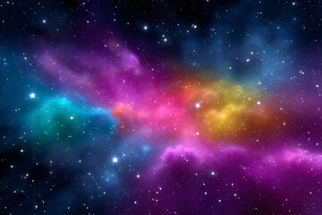 Naklejka premium name: colorful galaxy,