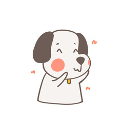 girl and dog