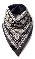 Obraz premium classic black bandana on a white background