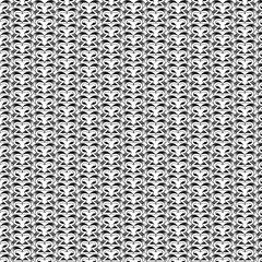 Ornate Heart Pattern - Black and White Decorative Design