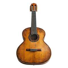 Obraz premium Acoustic Guitar Isolated on Transparent Background 