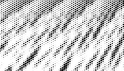 Black and white abstract transition pattern with hexagon shape made halftone effect. Smooth transition for sporty background and jersey design. Fully editable vector element. 