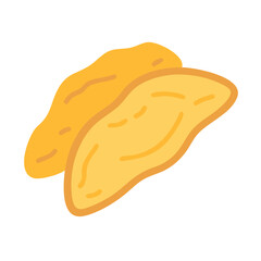  Dried Mango Icon for Tropical Snacks