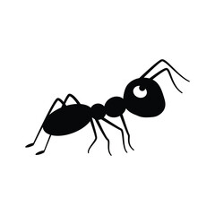 Ant Vector silhouette art, Ant vector icon, black ant, black ant face