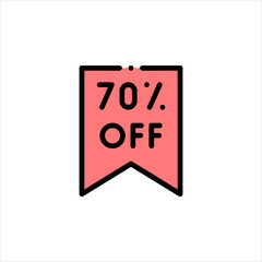 red sale sign
