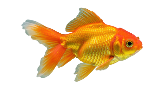 Isolated Goldfish