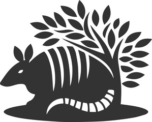 Armadillo vector black