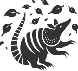 Armadillo vector black