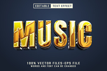 Music 3d Text - Editable Text Effect