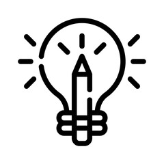 pencil line icon