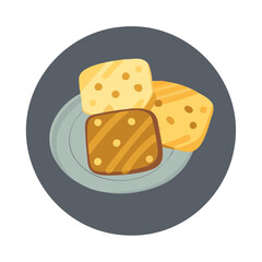  Halloumi Vector for Cheeseboard Creations