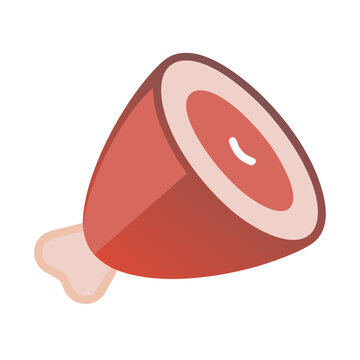 red meat cut icon clip art preview