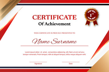 Vector modern employee of the month excellence certificate