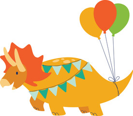 Cute Birthday Dinosaurs