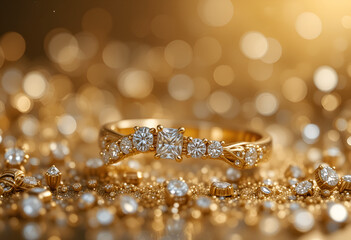 gold diamond ring