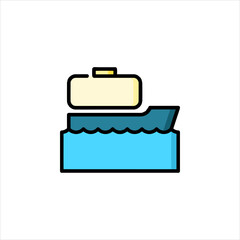 flat icon with shadow vector eps 10