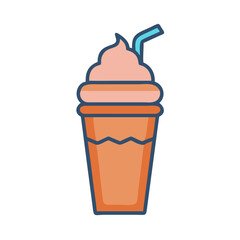  Creamy Milkshake Beverage Icon