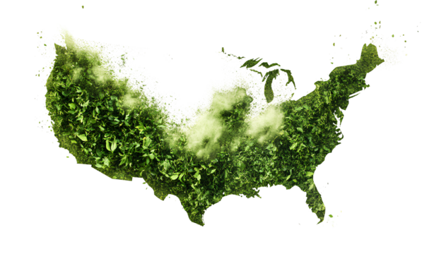  Green leaf powder floating in the air  transparent background PNG