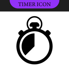 Timer and stopwatch vector icons set. Countdown timer vector icons. Time management. Deadline, punctuality and time management and optimization Countdown 5, 10, 20, 30, 60 minutes. Vector illustration