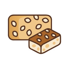  Nougat Vector for Nutty Sweets