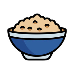  Oatmeal Bowl Vector for Healthy Breakfast