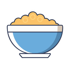  Nutritious Oatmeal Bowl Icon