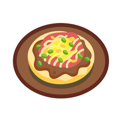  Okonomiyaki Vector for Japanese Cuisine