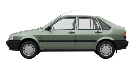 Isolated Green Classic Car