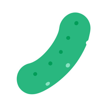 green pickle isolated on white background clip art preview