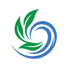 abstract nature logo design