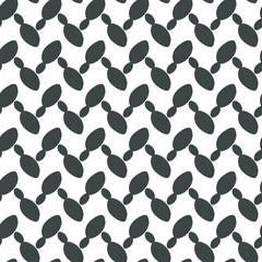 Minimalistic Black and White Abstract Pattern With Irregular Geometric Shapes 