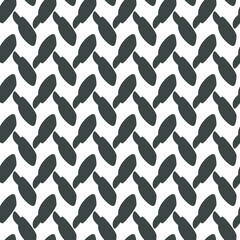 Minimalistic Black and White Abstract Pattern With Irregular Geometric Shapes 