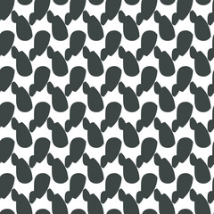 Minimalistic Black and White Abstract Pattern With Irregular Geometric Shapes 