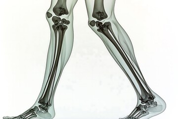 Medical Illustration Of Human Legs Skeleton