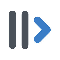 Play Pause Button Media Control Icon Design