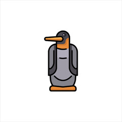 penguin with a cup