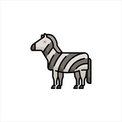 horse isolated on white background