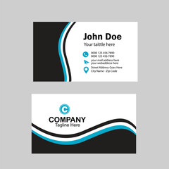 New business card template. Modern business card design.