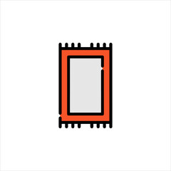 vector illustration of a photo frame