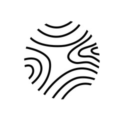 Topographic pattern lines