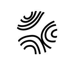 Obraz premium Topographic pattern lines