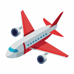 Vintage airplane isolated on white