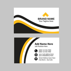 New business card template. Modern business card design.