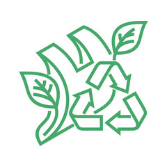 Biodegradable sign - packet-to-plant, bold line