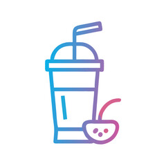 Obraz premium Elegant Smoothie Glass Design for Events